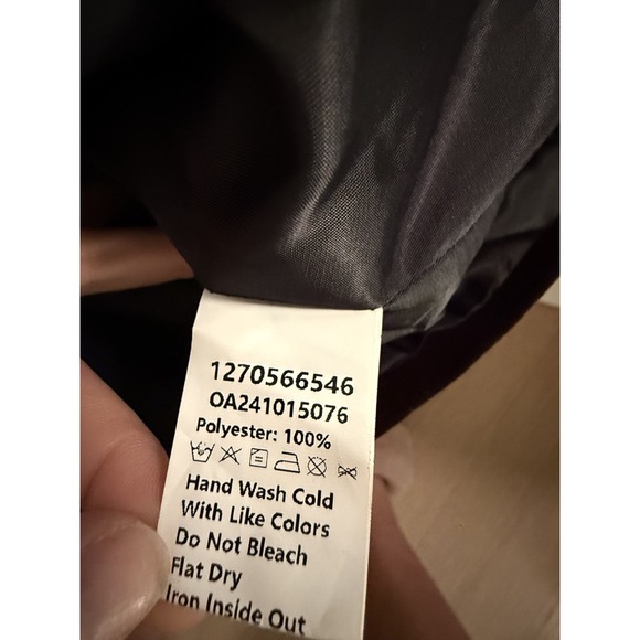 Commense Women's M/L 2 pc Velvet Blazer & Mini Skirt Set Brown Croc Belted - Picture 5 of 7